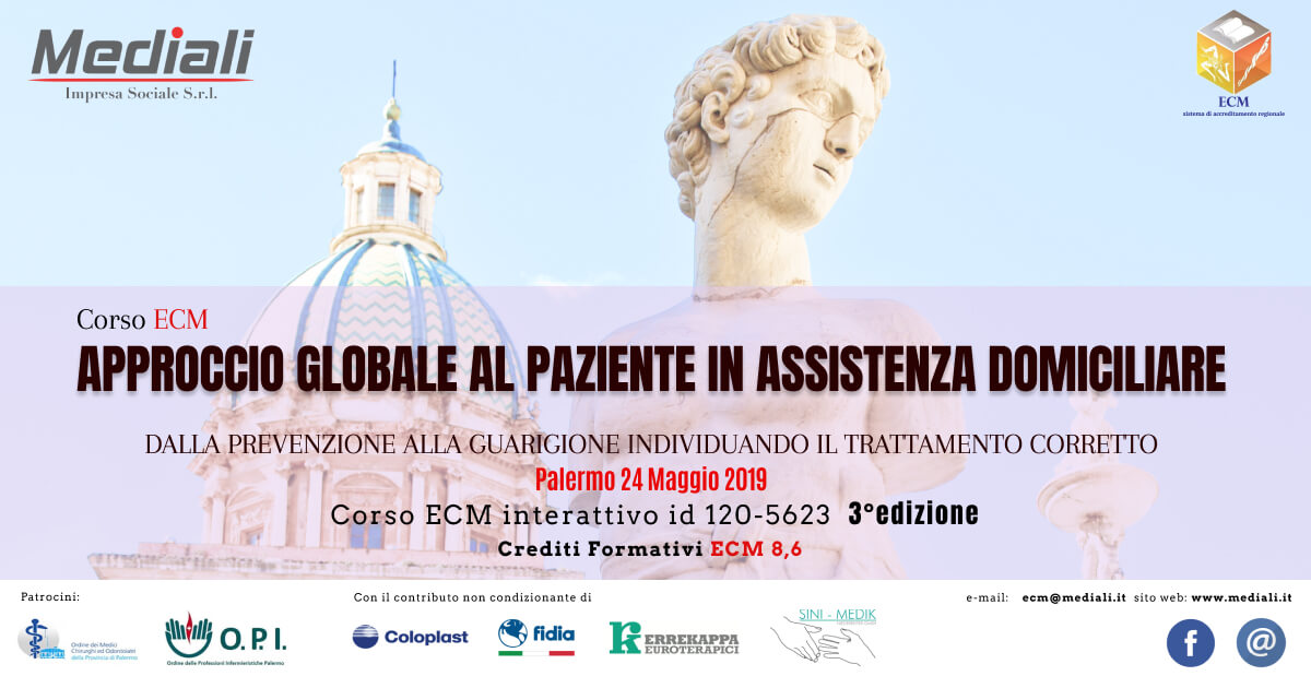 Corso ECM Approccio globale al paziente in assistenza domiciliare 3° Edizione