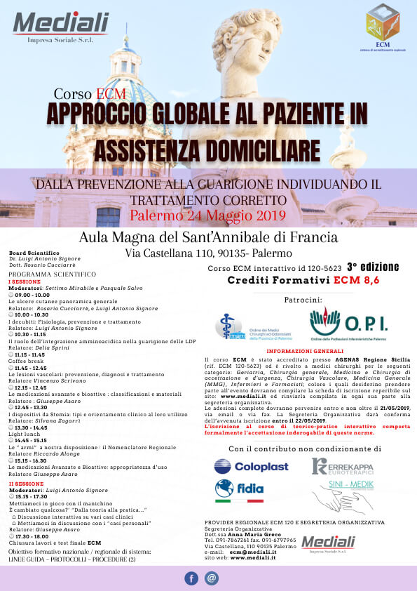 ECM Approccio globale al paziente in assistenza domiciliare 3° Edizione M;ediali.it