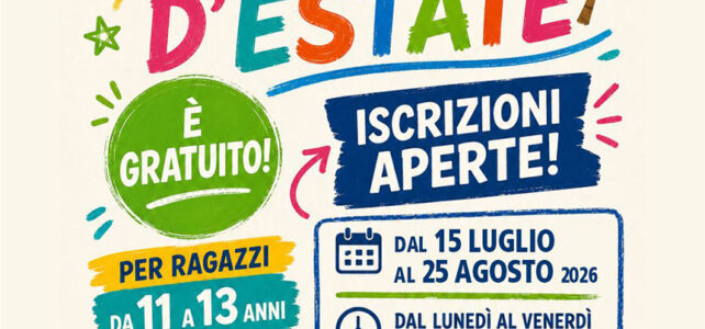 Tempo d’Estate 2026: un’estate di gioco, sport e creatività completamente gratuita per i ragazzi di Palermo